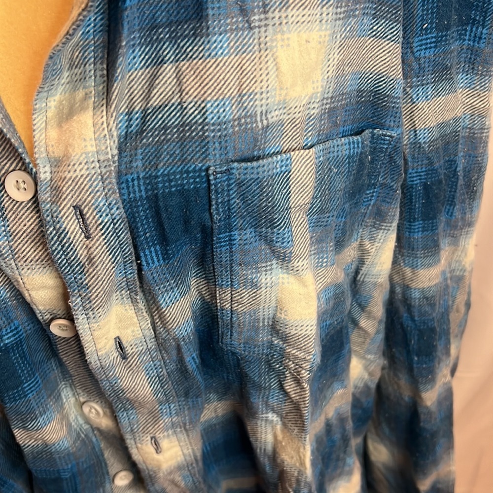 Urban Outfitters Men’s Large Bright Blue Flannel 100% cotton XL - Picture 4 of 7